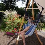 Utilisation de la petite chaise hamac sur un support